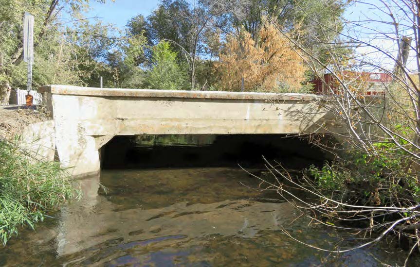 Existing aging bridge over Rapid Creek.