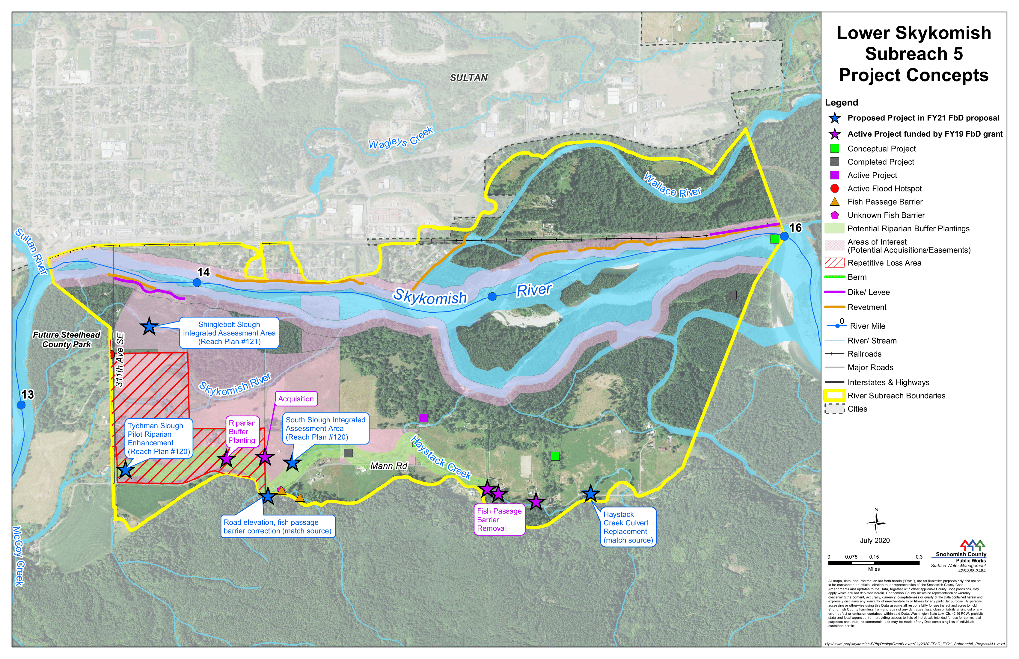 Map of lower skykomish subreach 4 concepts