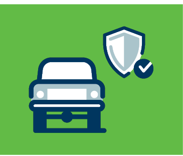 Vehicle safety badge icon
