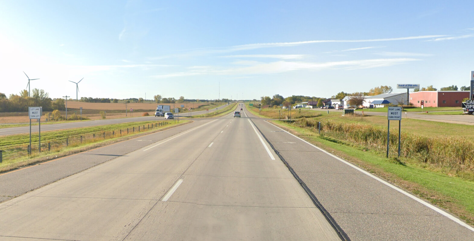 A stretch of Highway 71